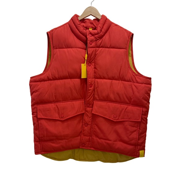 GOOD COUNSEL Kidd Puffer Vest Tart Red Mens Sz XL‎ Full Snap Insulated Outerwear